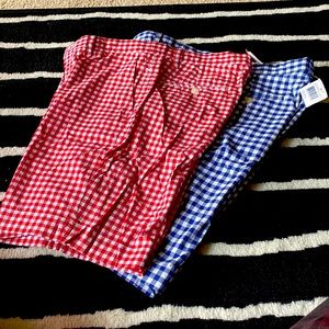 Men’s Plaid Polo Shorts (Lot of 2)
